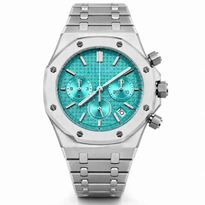 SEIKO MOD | Royal Oak Chronographe Bleu Turquoise